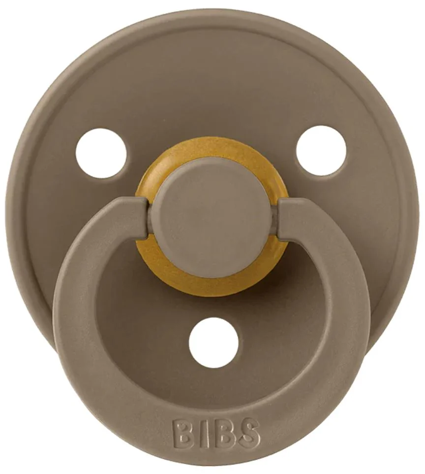 Suzeta rotunda din latex BIBS Dark Oak (18-36 luni) foto