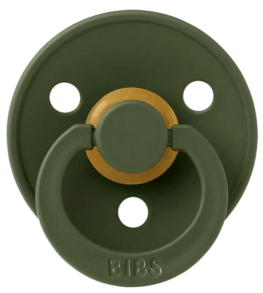 Suzeta rotunda din latex BIBS Hunter Green (18-36 luni) foto