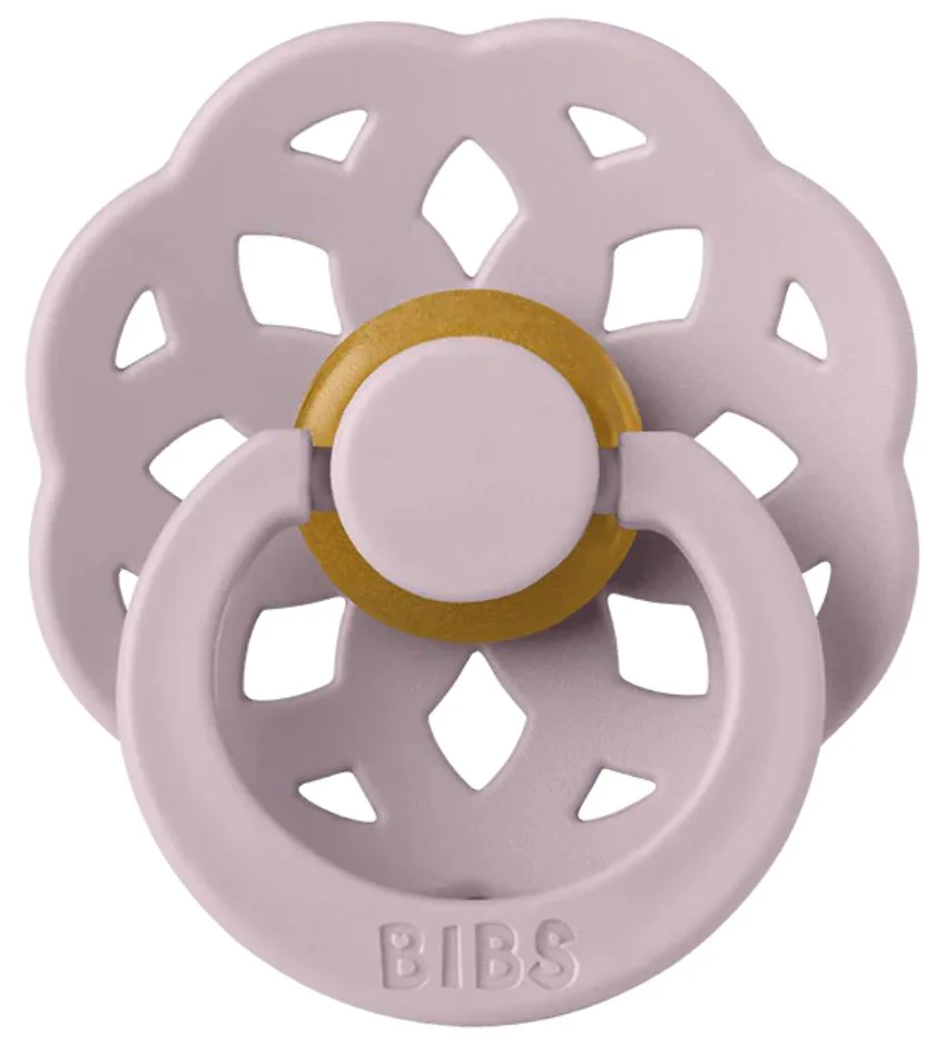 Пустышка круглая латексная BIBS Boheme Dusky Lilac (0-6 мес.)