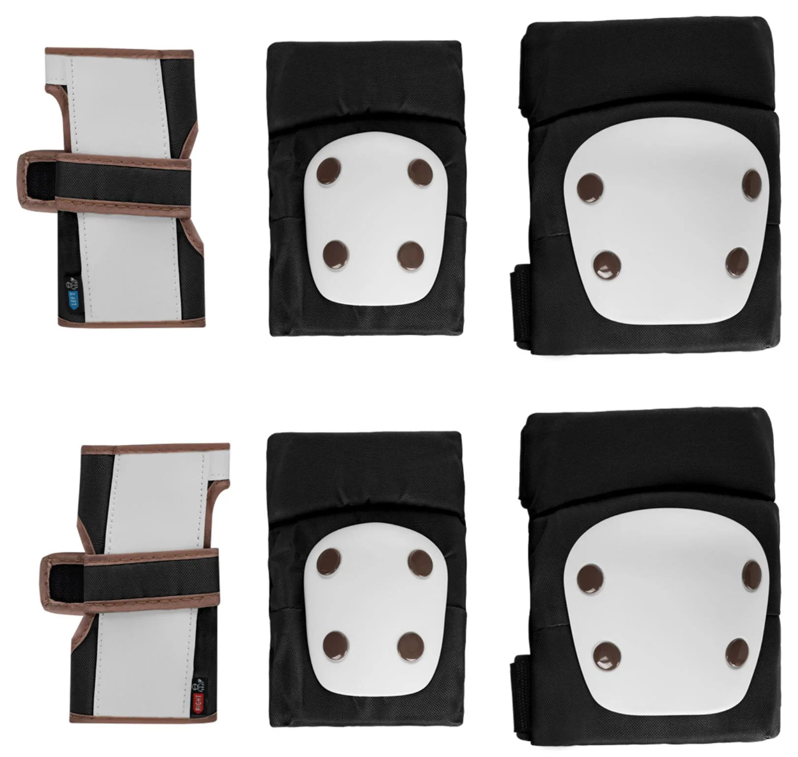 Set de protectii pentru genunchi si coate KikkaBoo Black