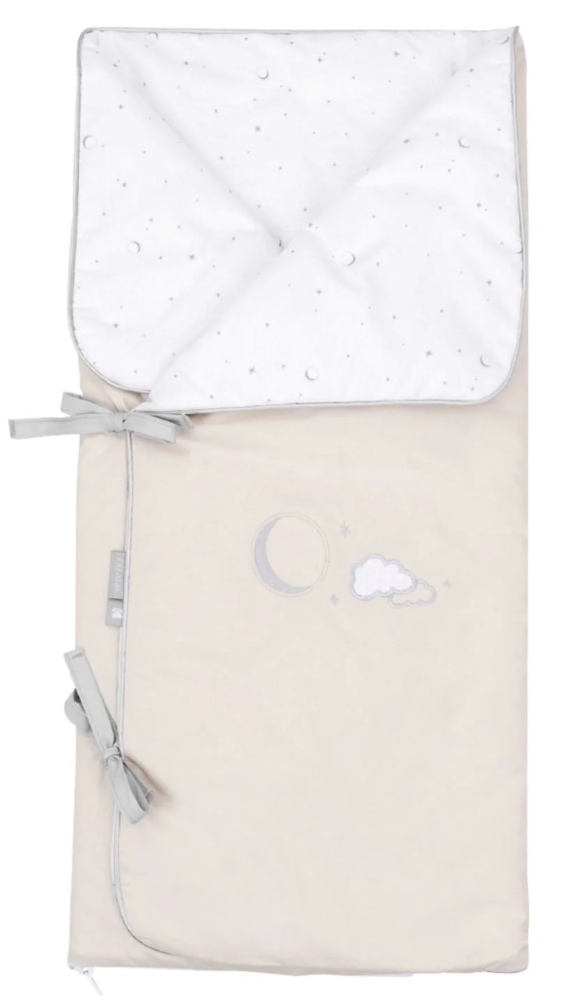 Sac de infasat pentru bebelusi KikkaBoo Dream Big Beige