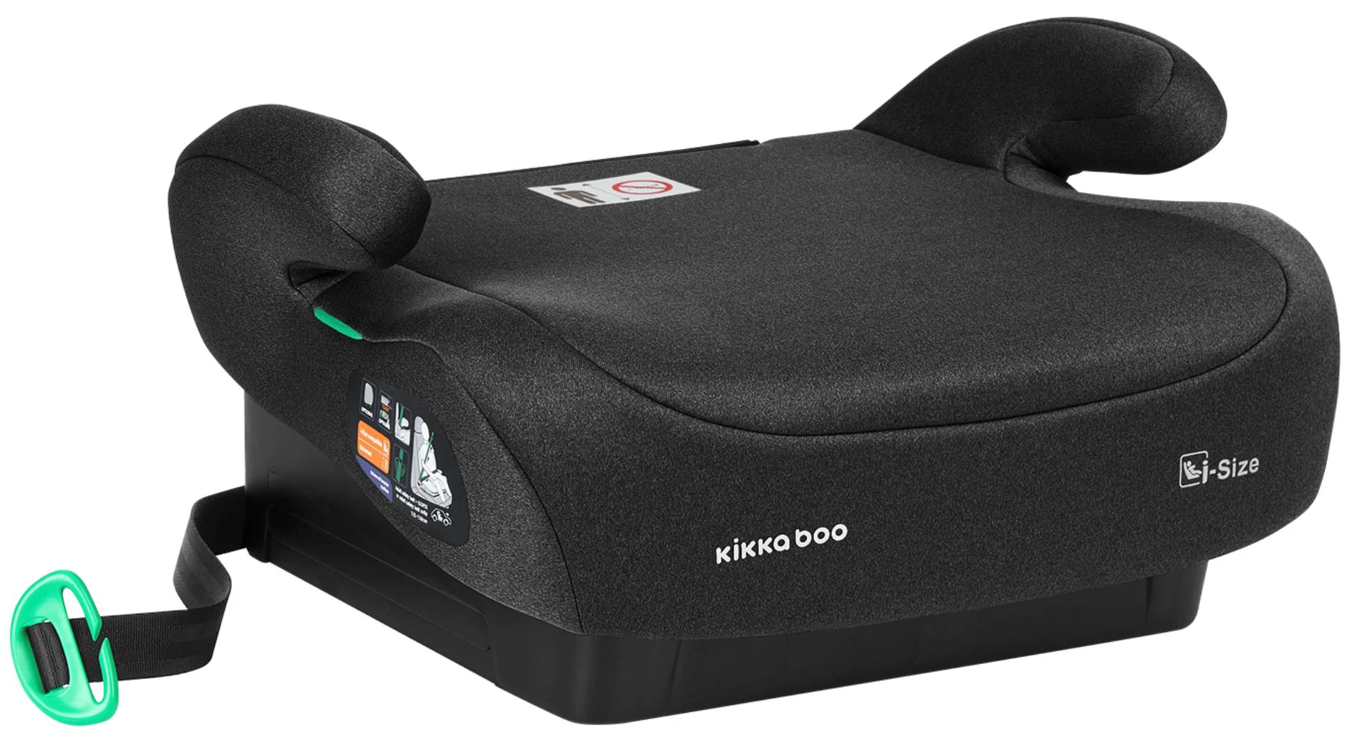Автокресло-бустер i-Size KikkaBoo i-Go Black, 125-150 см