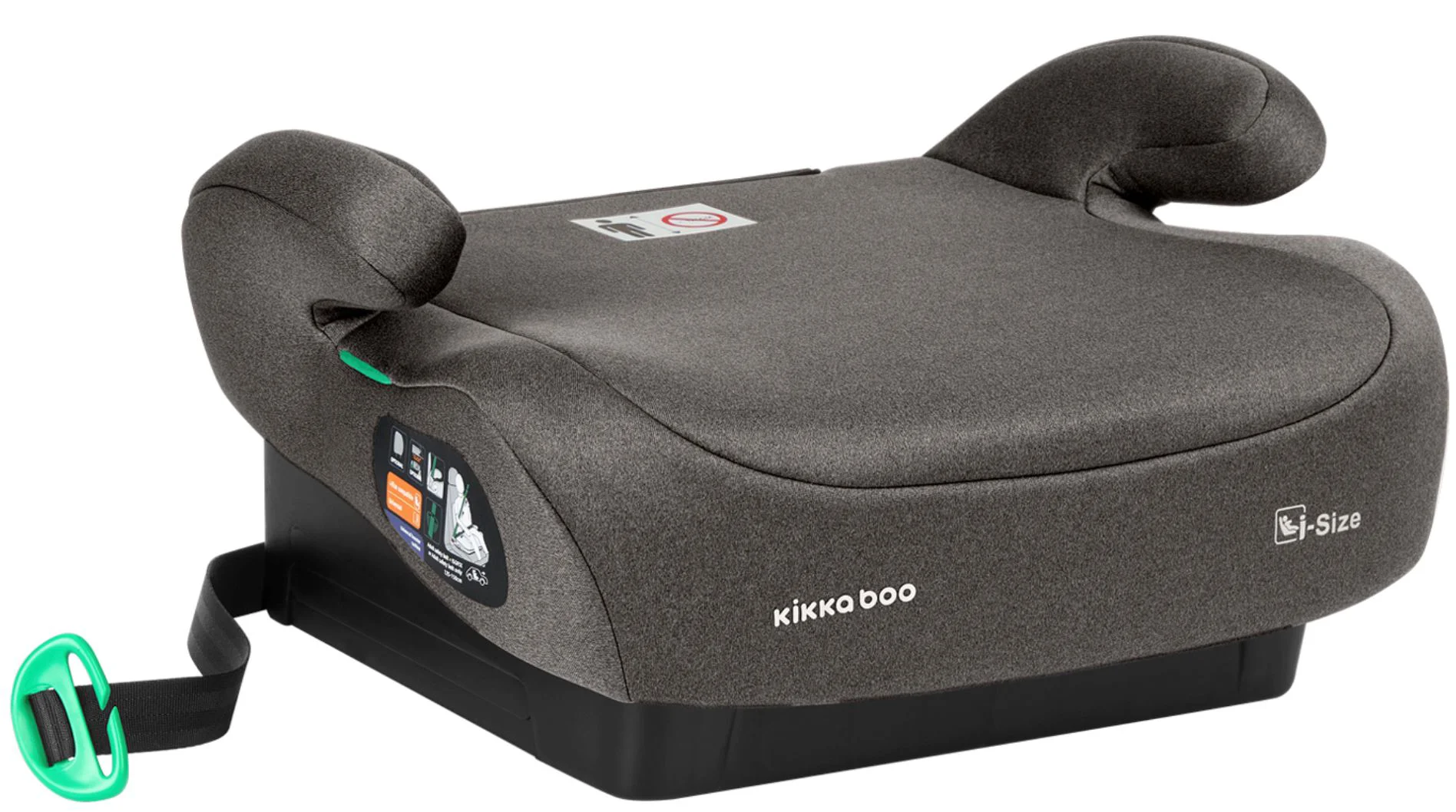 Автокресло-бустер i-Size KikkaBoo i-Go Brown, 125-150 см