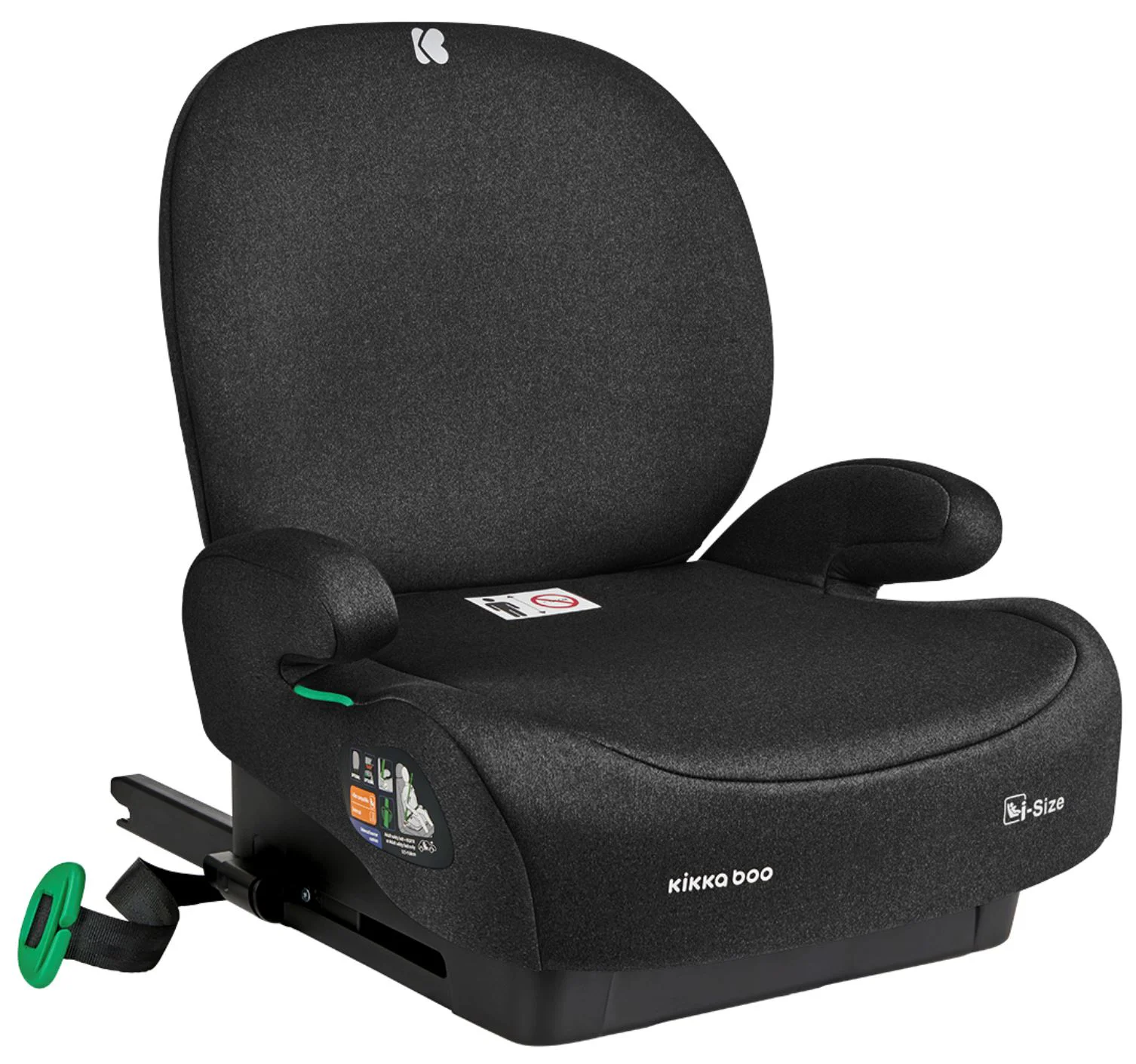 Автокресло-бустер i-Size KikkaBoo i-Boost Black, 125-150 см