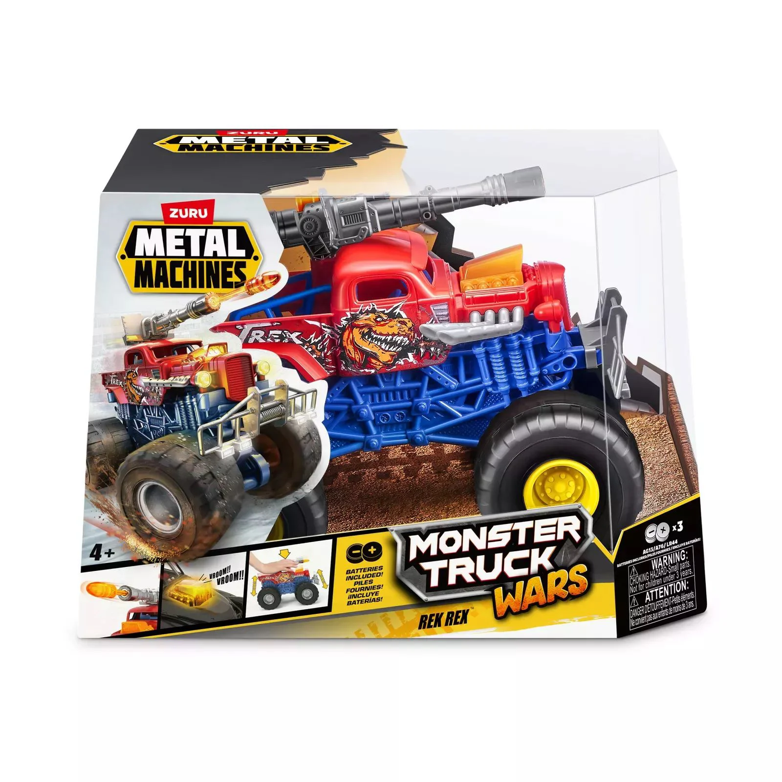 Masinuta Monster Truck Zuru Metal Machines Monster Wheels, 20 cm