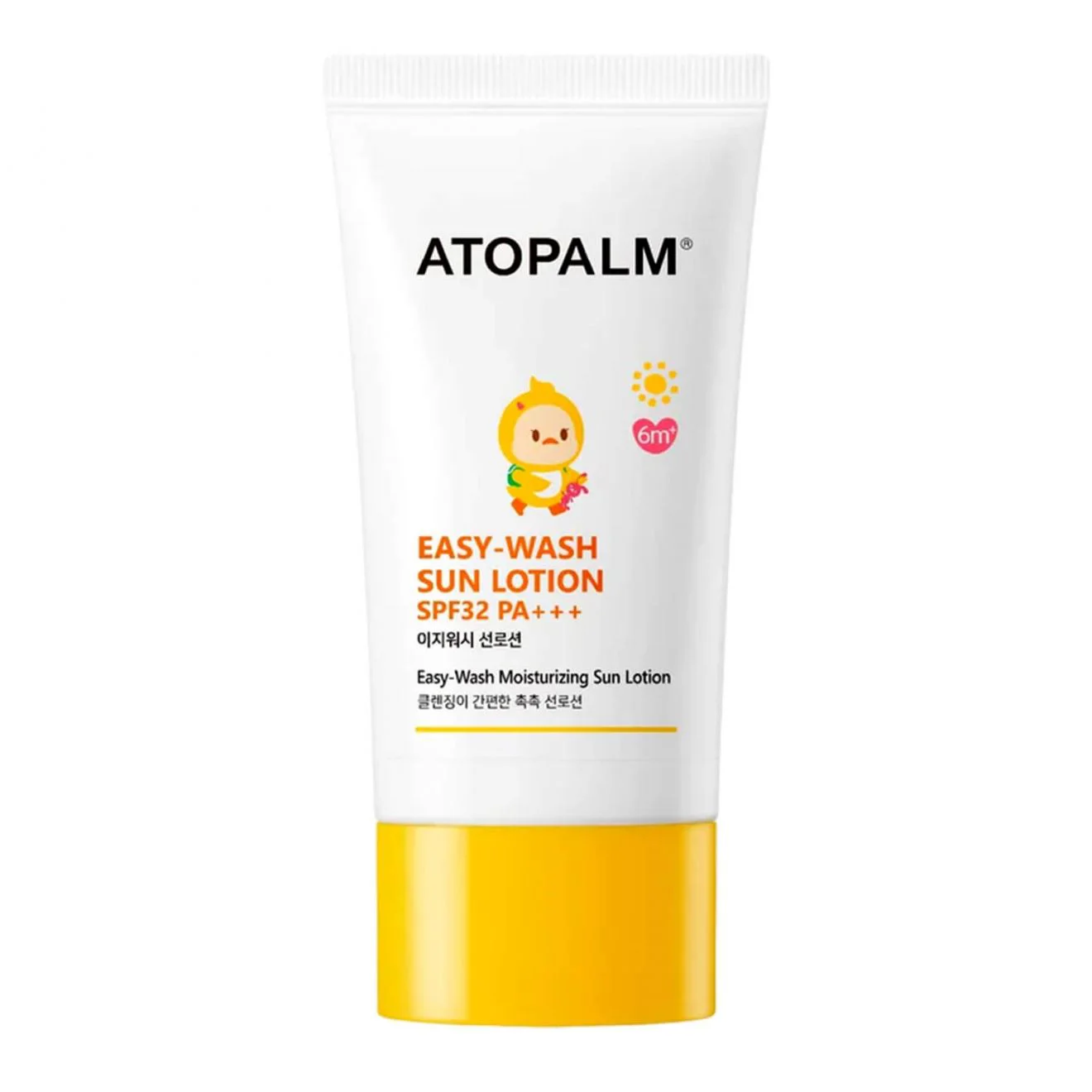 Детский солнцезащитный лосьон Atopalm Easy Wash SPF32+, 60 мл.