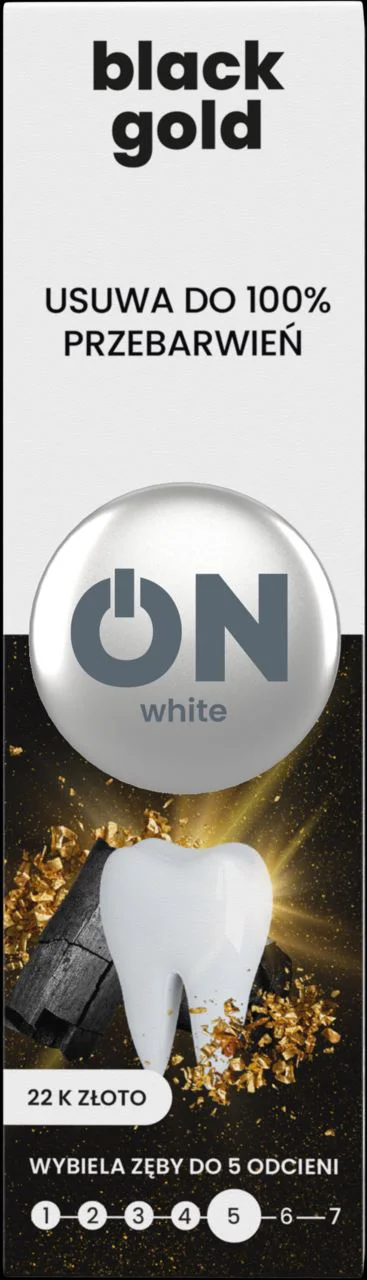 Зубная паста Tolpa ON White Black Gold, 75 мл
