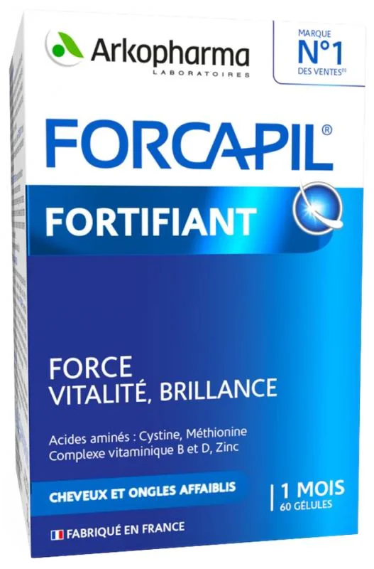 Forcapil fortifiant pentru păr și unghii, 60 capsule foto