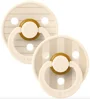 Set 2 suzete rotunde din latex BIBS Studio Colour Pin - Ivory Vanilla Mix (0-6 luni) foto