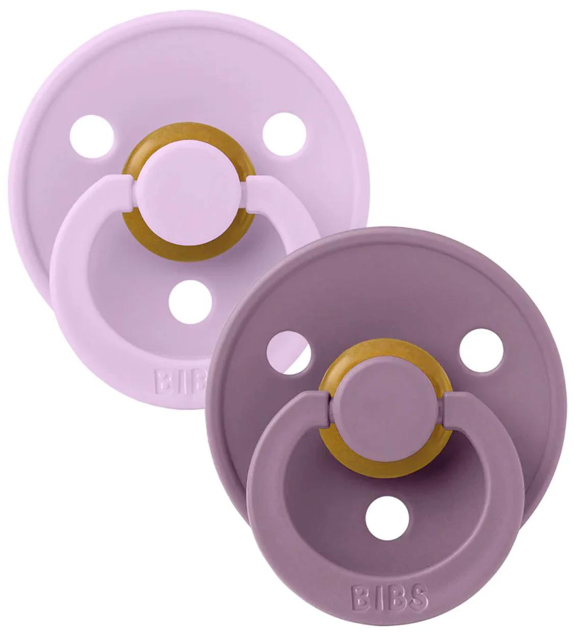 image for Set 2 suzete rotunde din latex BIBS Colour Violet Sky/Mauve (6-18 luni) foto