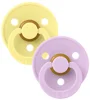 Set 2 suzete rotunde din latex BIBS Colour Sunshine/Violet Sky (6-18 luni) foto