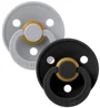 Set 2 suzete rotunde din latex BIBS Colour Cloud/Black (18-36 luni) foto