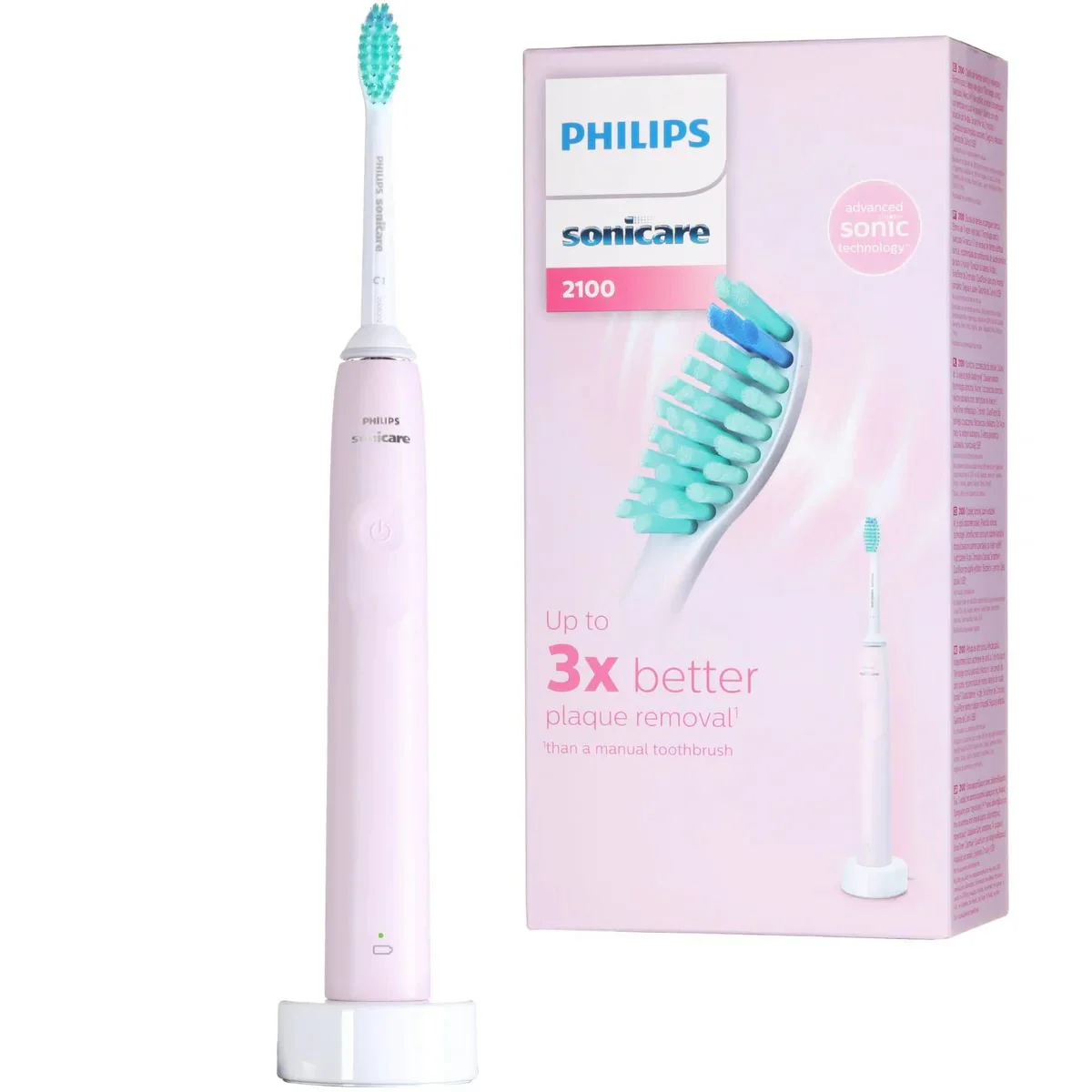 Электрическая звуковая зубная щетка Philips Sonicare Series 2100 Pink