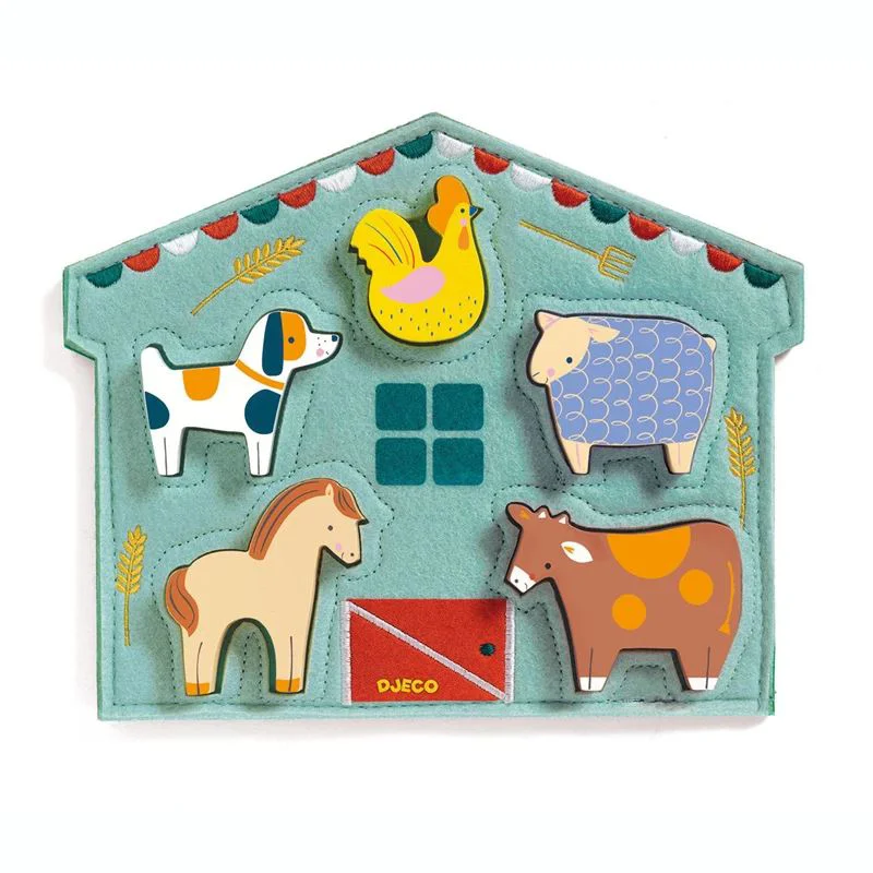 image for Puzzle din lemn in relief Djeco Mowy foto