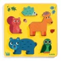 Puzzle din lemn in relief Djeco Animalute de Padure foto