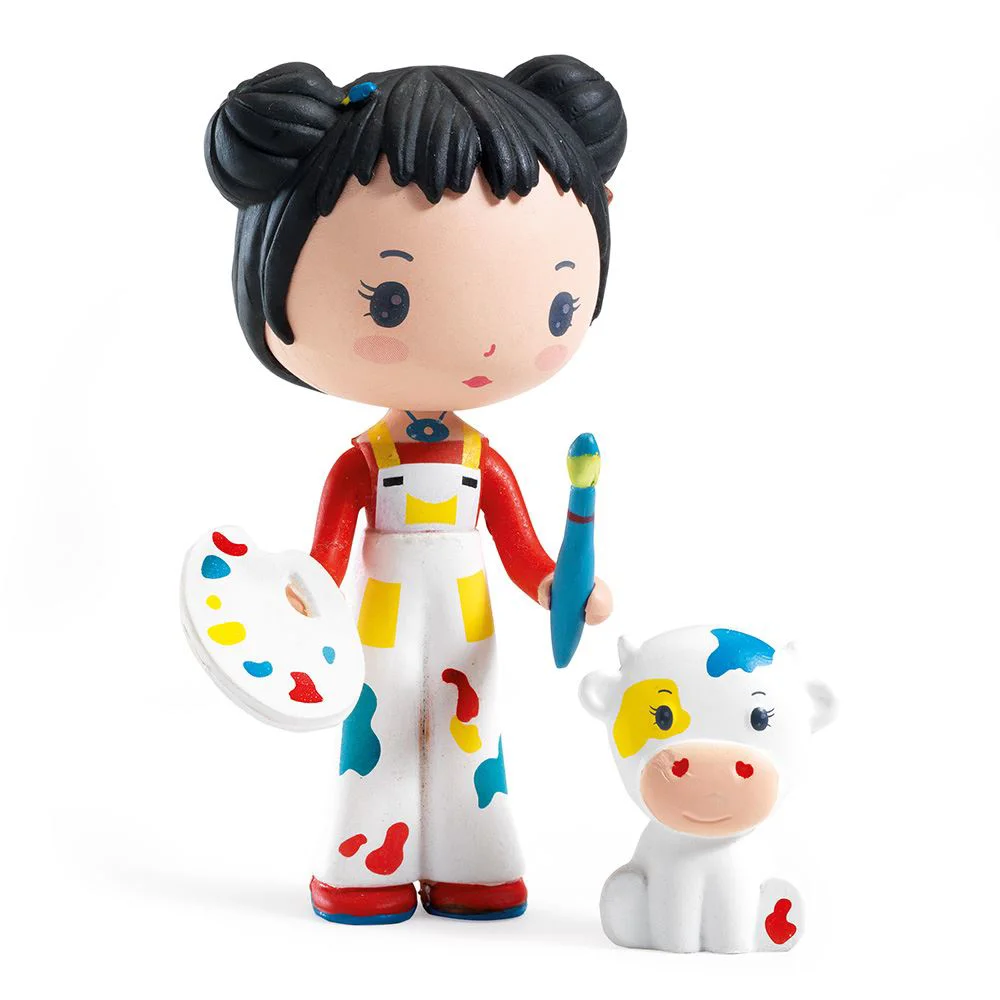 image for Figurine Djeco Tinyly Barbouille & Gribs foto