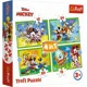 Puzzle 4 in 1 Trefl Mickey Mouse si prietenii, 71 el. foto