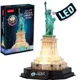 Puzzle 3D CubicFun Statuia Libertatii cu iluminare LED, 79 el.