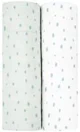 Pelinci de muselina KikkaBoo Swaddle Dots Blue, 80x80 cm, 2 buc.