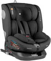 Scaun auto rotativ cu isofix KikkaBoo i-Moove Black, 40-150 cm