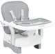 Scaun de masa tip booster KikkaBoo Chewy Grey