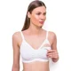 Sutien pentru alaptare BabyOno cu ioni de argint Alb (F75-80)