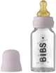Бутылочкa стеклянная aнтиколиковая BIBS Dusky Lilac с латексной соской (0+ мес.), 110 мл