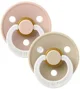 Set 2 suzete rotunde din latex BIBS Colour Glow Blush/Vanilla (0-6 luni) foto