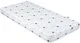 Saltea pentru patut KikkaBoo Day Dream Stars Grey, 120x60x10 cm