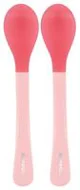 Set 2 lingurite cu senzor de temperatura KikkaBoo Pink