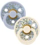 Set 2 suzete rotunde din latex BIBS LIBERTY Colour Eloise - Dusty Blue Mix (0-6 luni) foto