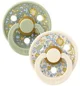 Set 2 suzete rotunde din latex BIBS LIBERTY Colour Eloise - Sage Mix (0-6 luni) foto