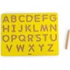 Tabla din lemn cu alfabet (litere de tipar) Viga Toys