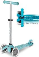 Trotineta Micro Mini Deluxe Glow LED Plus Glacier Aqua foto
