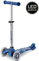 Trotineta Micro Mini Deluxe Galaxy Glitter LED Navy