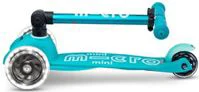 Trotineta pliabila Micro Mini Deluxe Foldable LED Aqua