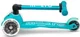Складной самокат Micro Mini Deluxe Foldable LED Aqua