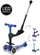 Trotineta Micro Mini 3 in 1 Deluxe Plus LED Blue foto