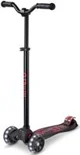 Trotineta Micro Maxi Deluxe Pro LED Black Red foto