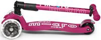 Trotineta pliabila Micro Maxi Deluxe Foldable LED Berry Red