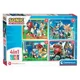Puzzle Clementoni 4 in 1 Sonic foto