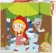 Cuburi-puzzle din lemn Tooky Toy "Scufita Rosie"