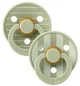 Set 2 suzete rotunde din latex BIBS Studio Colour Pin - Sage Mix (6-18 luni) foto