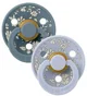 Set 2 suzete rotunde din latex BIBS LIBERTY Colour Capel - Dusty Blue Mix (6-18 luni) foto