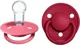 Set 2 suzete rotunde din silicon BIBS De lux Coral/Ruby (0-36 luni) foto