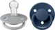 Set 2 suzete rotunde din silicon BIBS De lux Cloud/Steel Blue (0-36 luni) foto