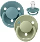 Set 2 suzete rotunde din silicon BIBS De lux Island Sea/Sage (0-36 luni) foto