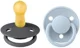 Set 2 suzete rotunde din latex BIBS De lux Iron/Baby Blue (6-18 luni) foto