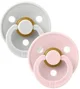 Set 2 suzete rotunde din latex BIBS Colour Haze/Blossom (0-6 luni) foto