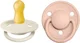 Set 2 suzete rotunde din latex BIBS De lux Ivory/Blush (0-6 luni) foto